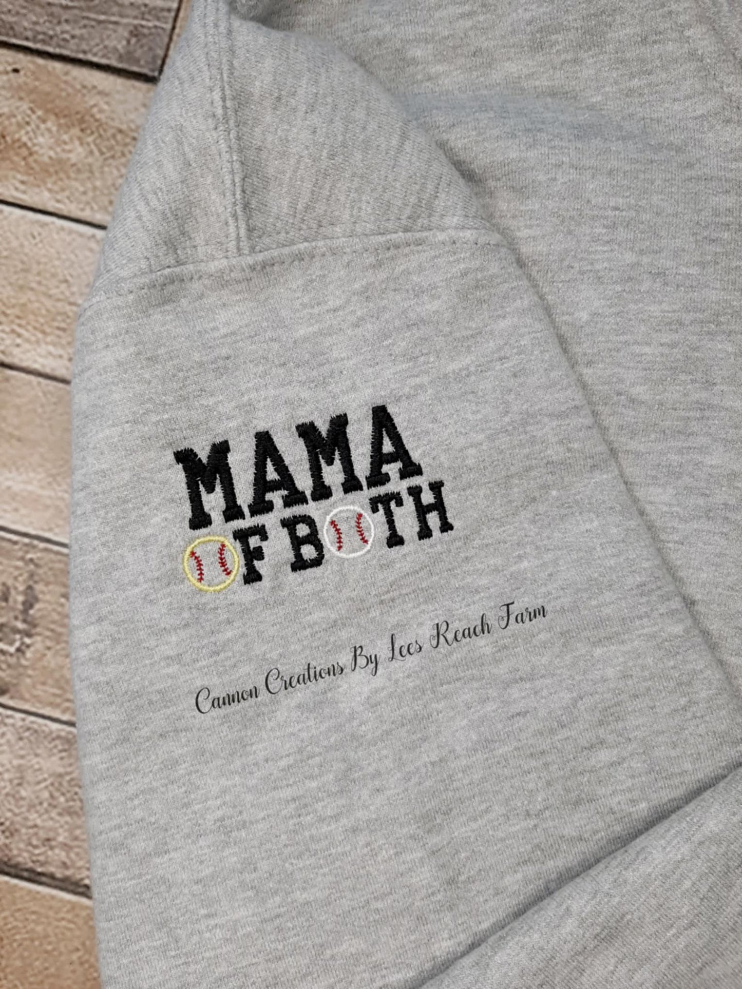Glitter Baseball/Softball Pullover with sleeve designs