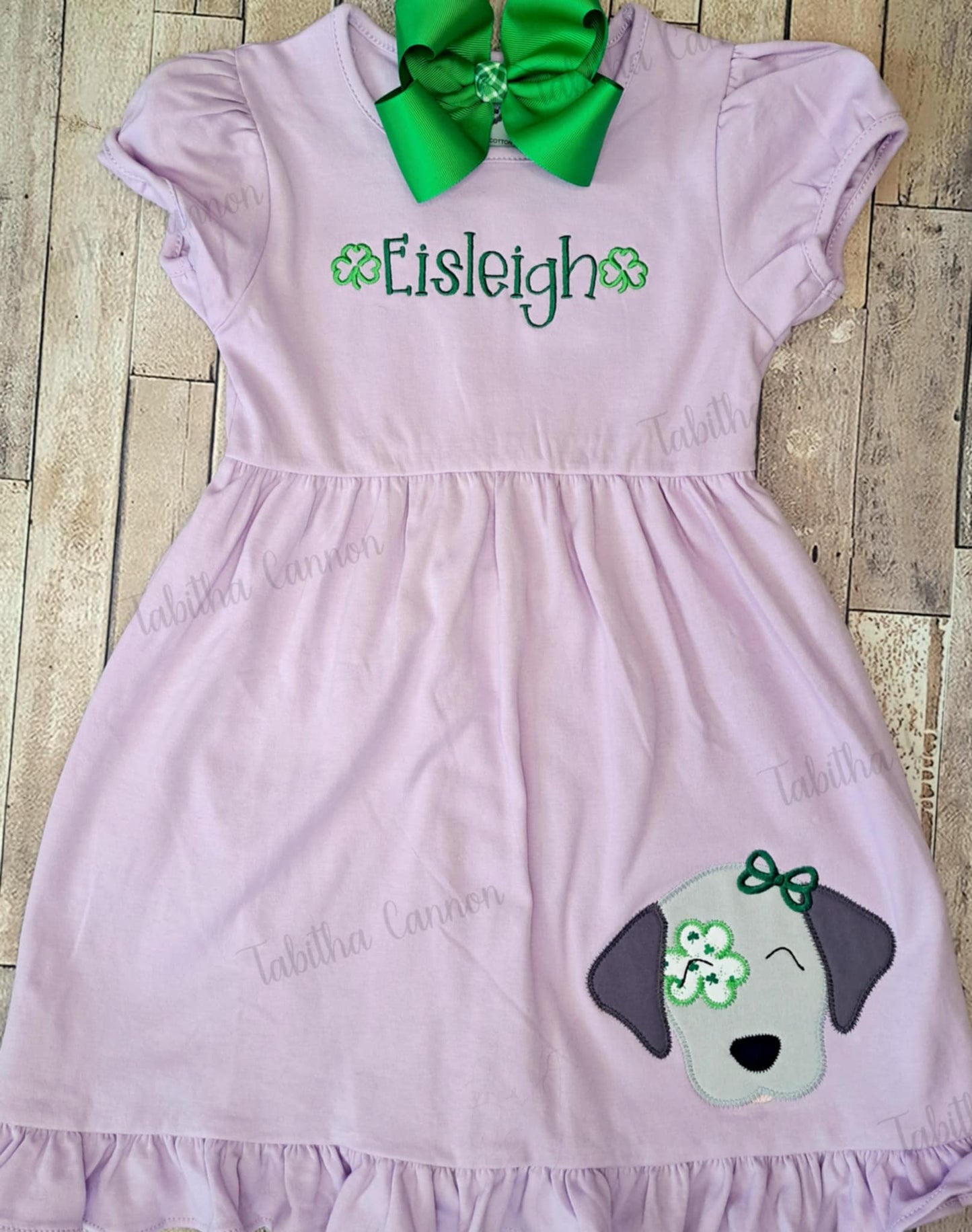 Girl Clover Puppy Dress