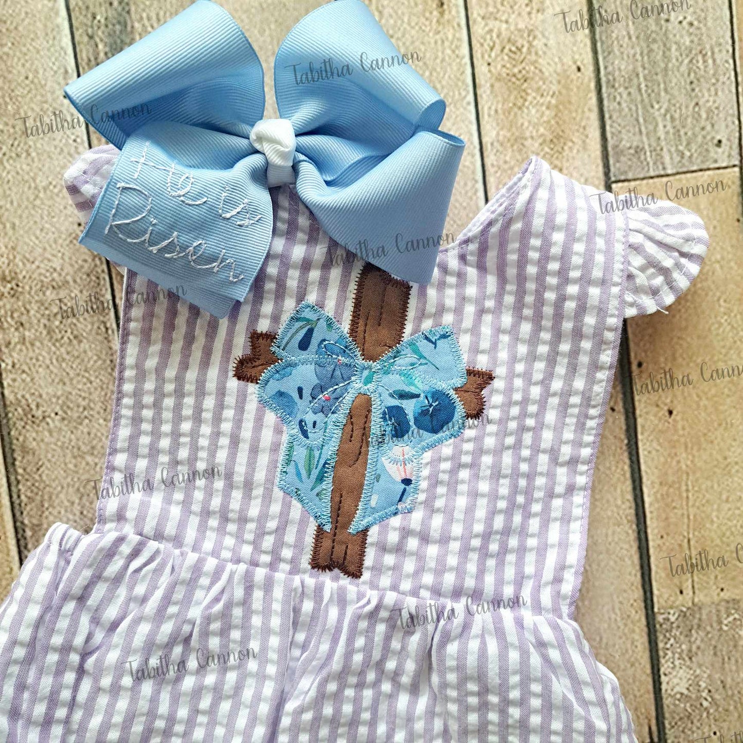 Cross Bow Ruffle Bubble