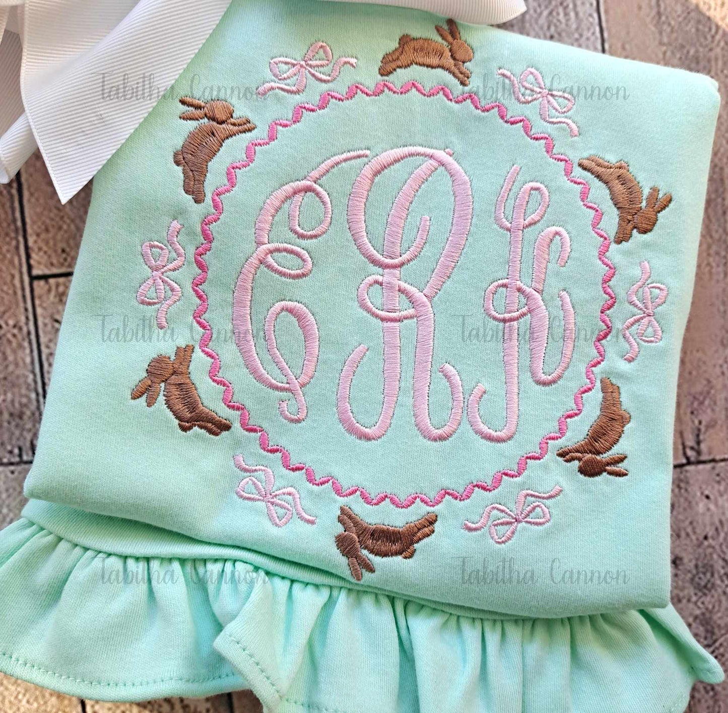 Bunny Bow Monogram Shirt