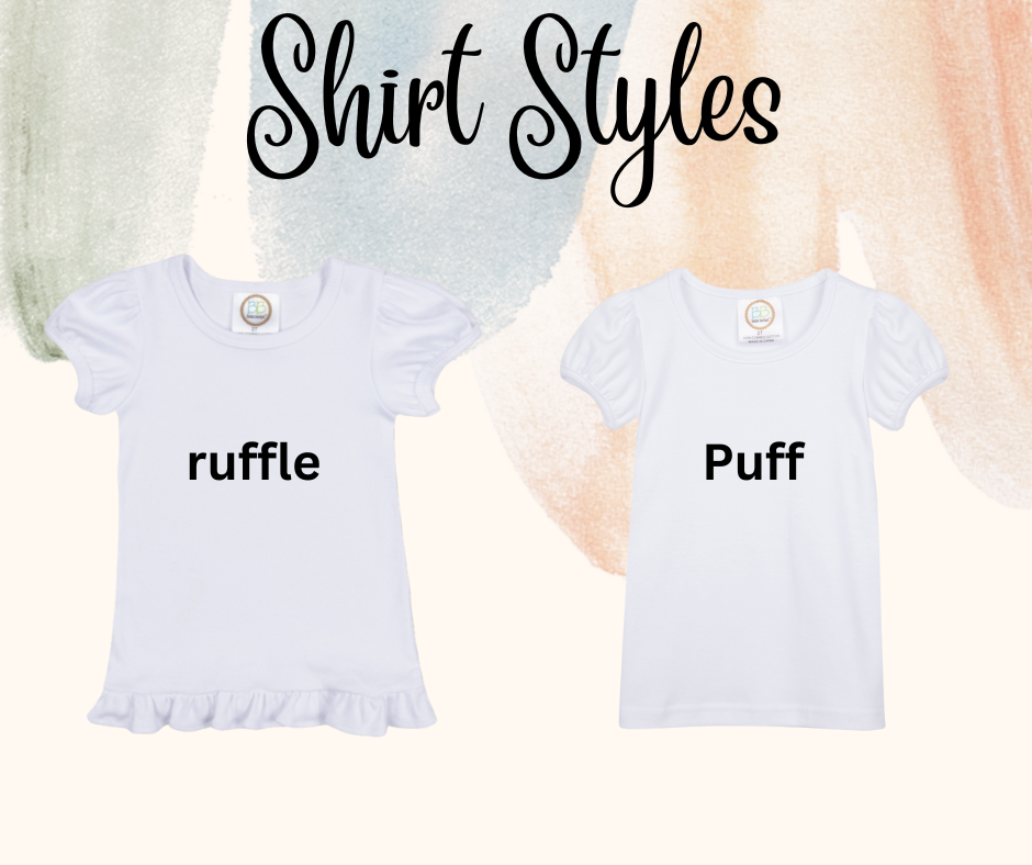 Pencil, Crayon, and Apple Shirt