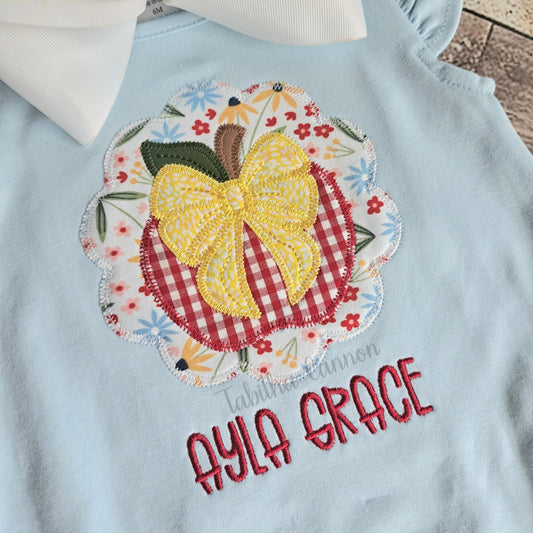 Scallop Apple Bow Shirt