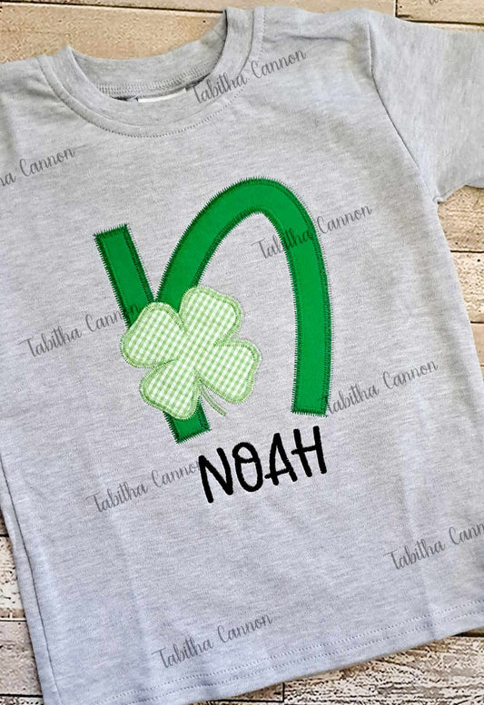 Boy Letter Clover  Shirt