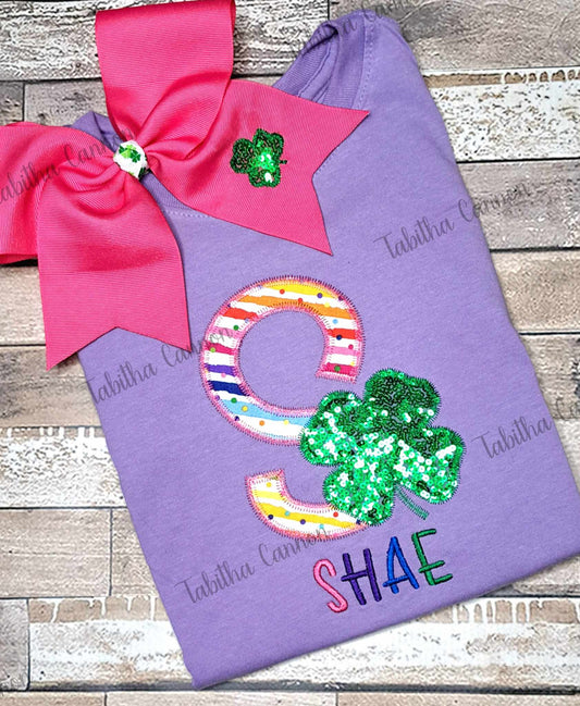 Girl Letter Clover shirt