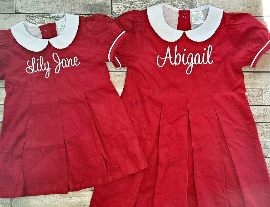 Personalized Peter Pan Collar Dress