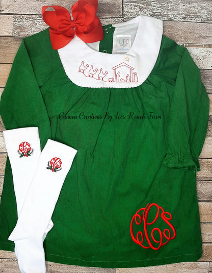 Monogrammed Nativity Bishop Dress