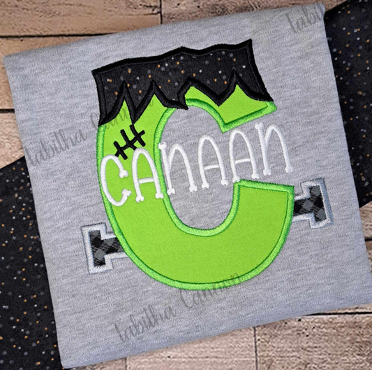 Frankie Letter shirt (glow in the dark thread)