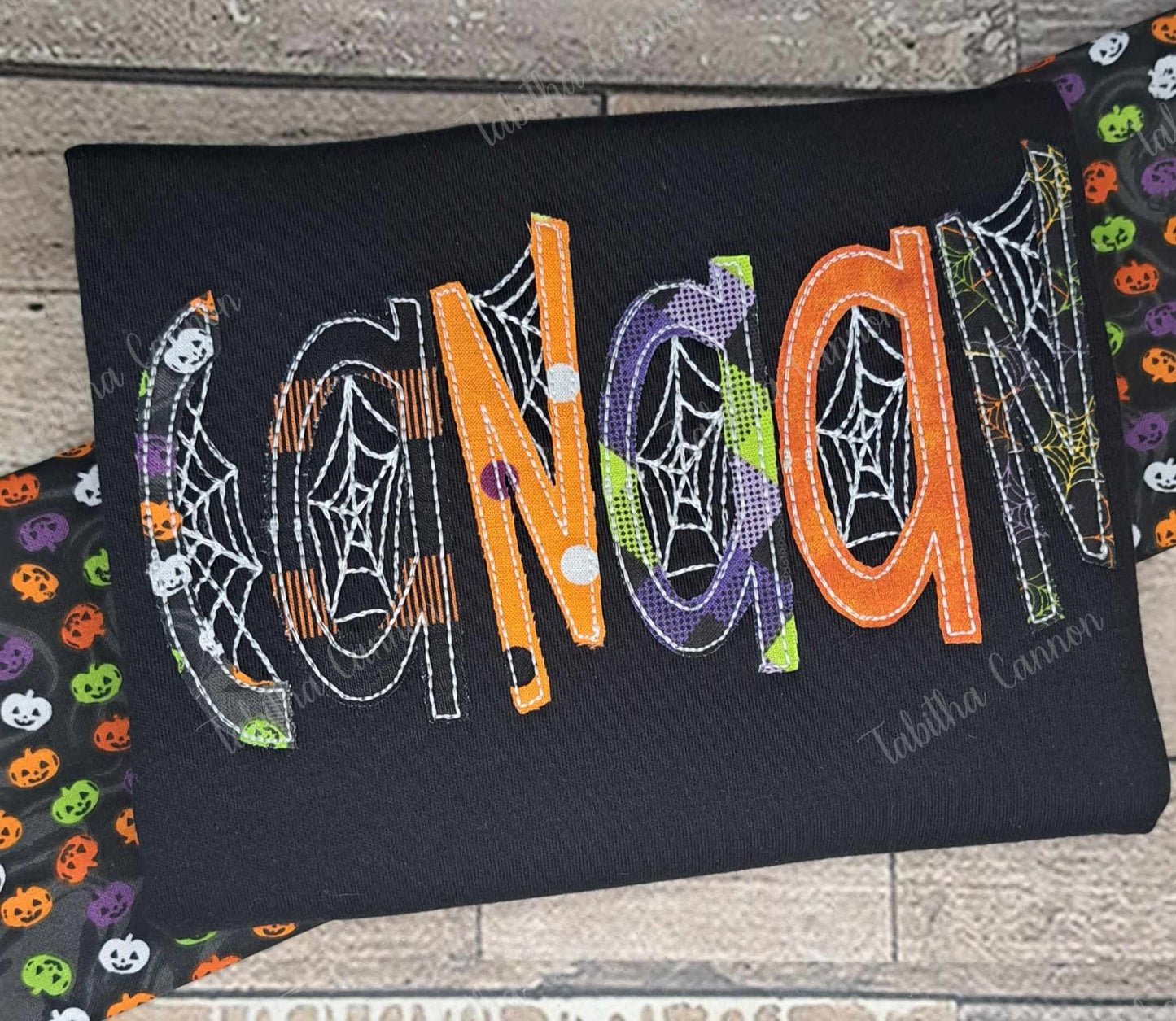 Glow In The Dark Spider Web Name Shirts