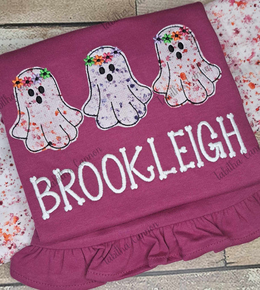 Ghost Trio Shirt (Glow in the dark thread)