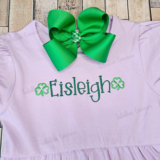 Girl Clover Puppy Dress