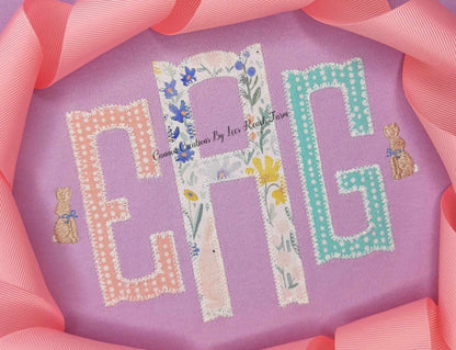Monogram Applique Bunny Shirt