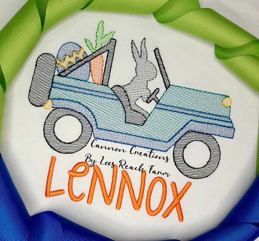 Boy Bunny Jeep Shirt