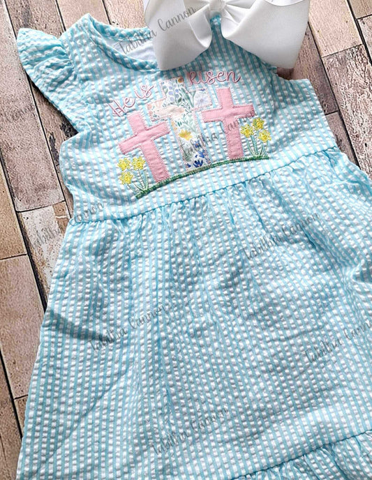 Three Crosses He Is Risen Dress