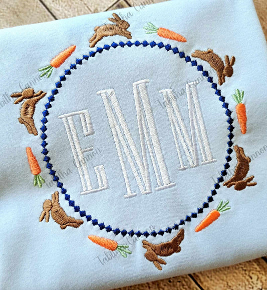 Bunny Carrot Monogram Shirt