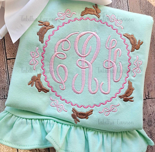 Bunny Bow Monogram Shirt