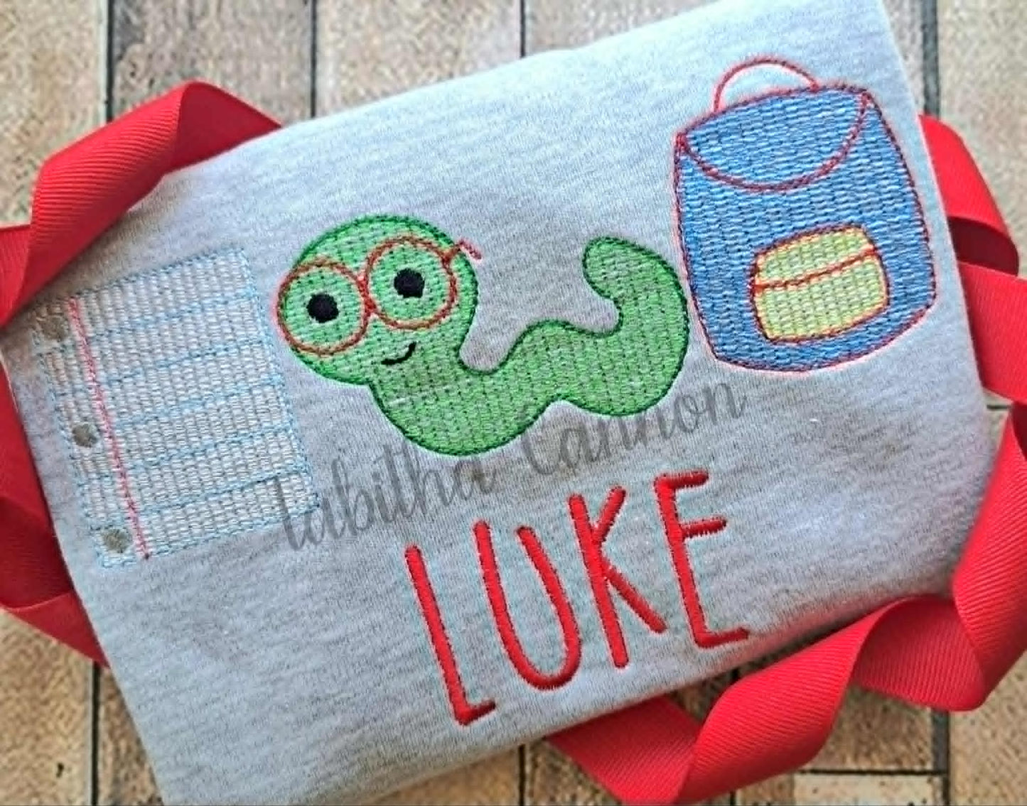 Paper, Worm, Backpack Trio T-shirt