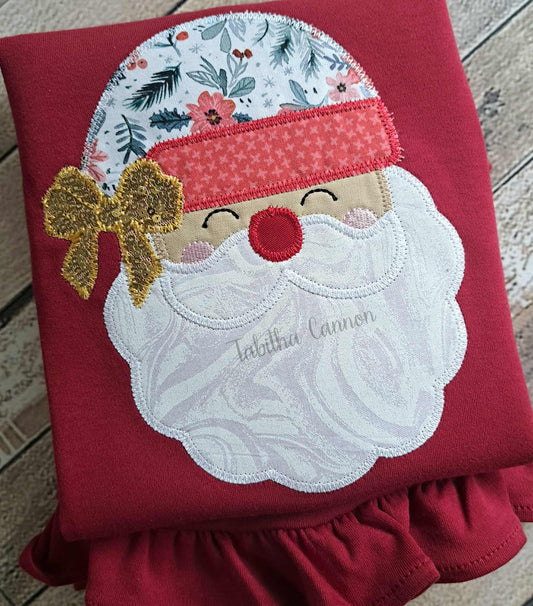 Vintage Santa with Bow shirt