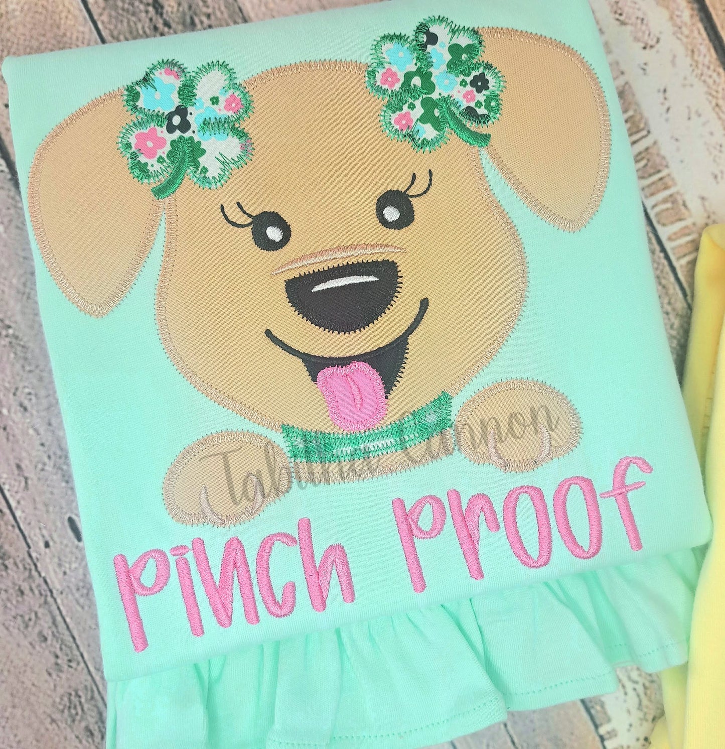 Clover Girl Puppy Shirt