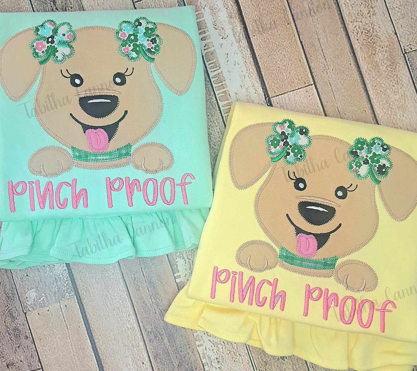 Clover Girl Puppy Shirt