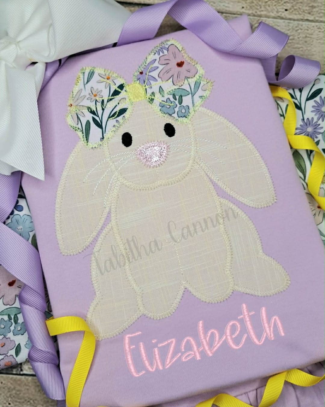 Floppy Ear Bunny with a Bow Shirt/Dress