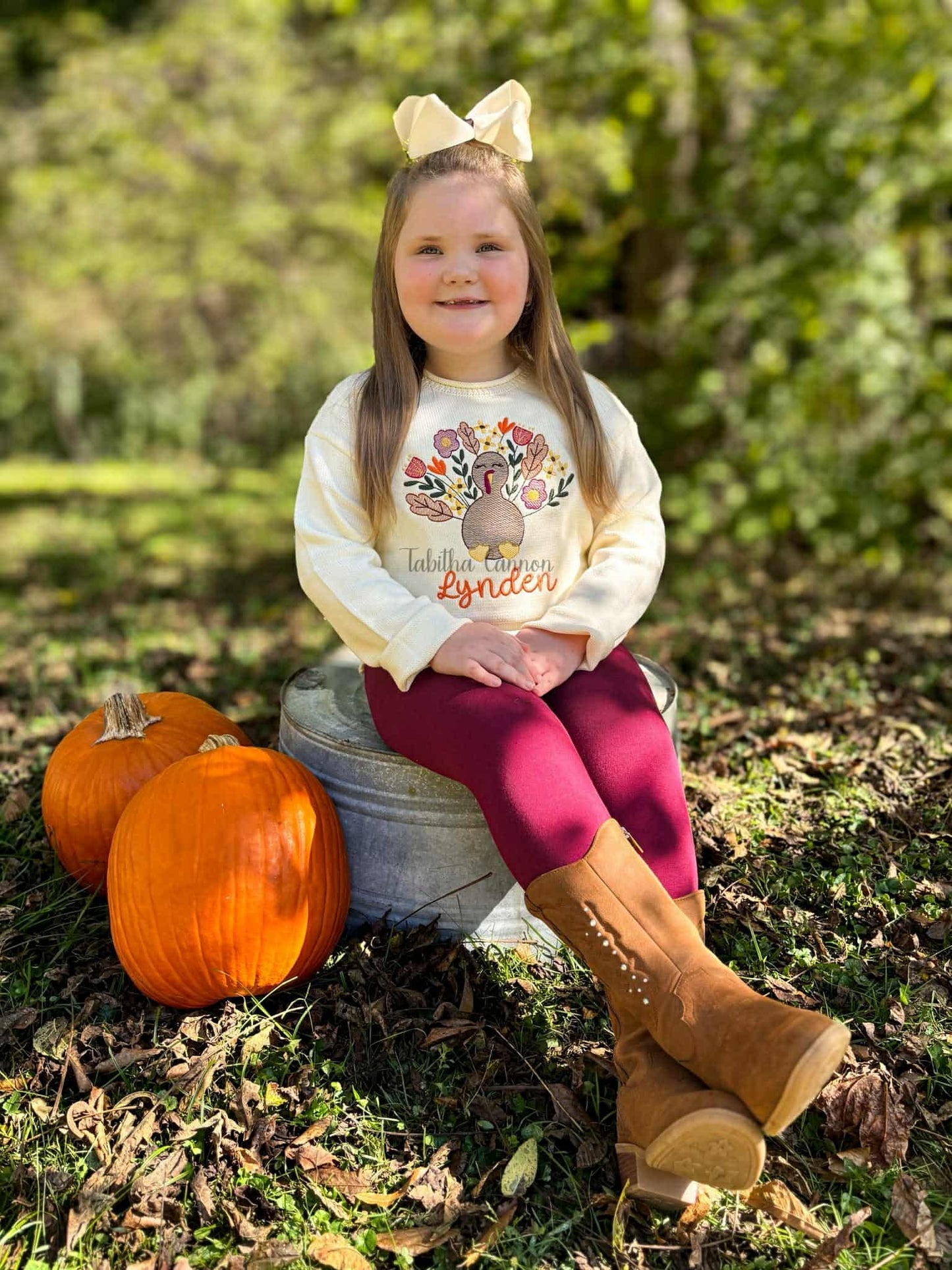 Floral Turkey Rollneck Sweater or Sweater Dress