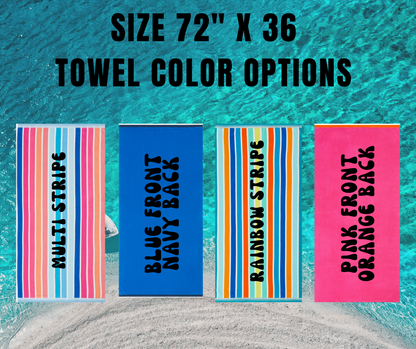 72x36 Beach Towel