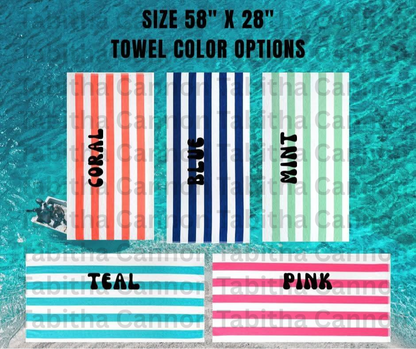 58x28 Beach Towel