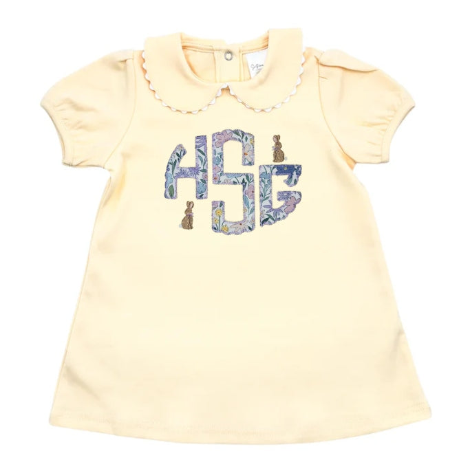 Scalloped monogram Bunny Dress