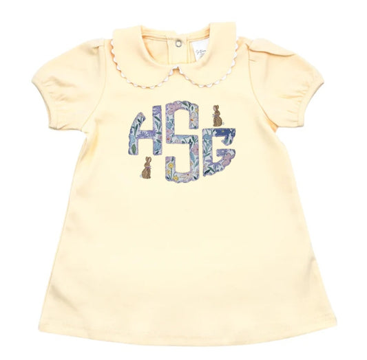 Scalloped monogram Bunny Dress