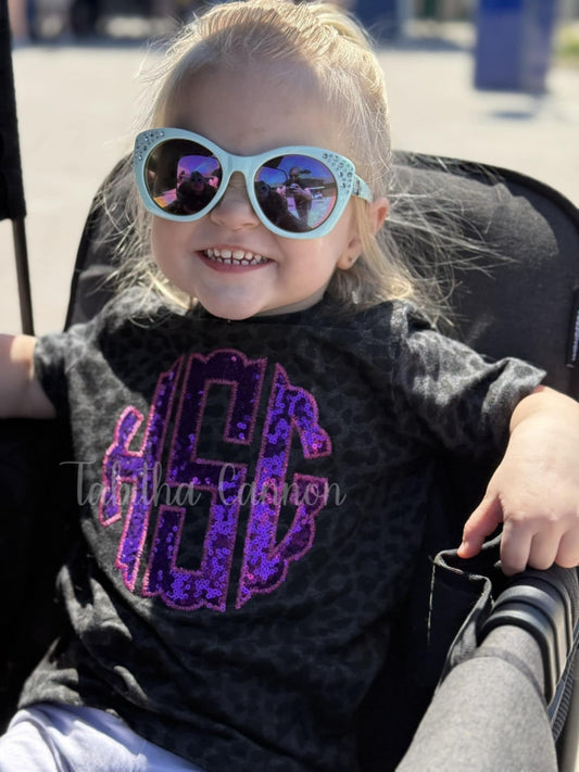 Kids Personalized Sequins shirt