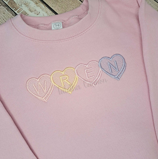 Heart Name Sweatshirt